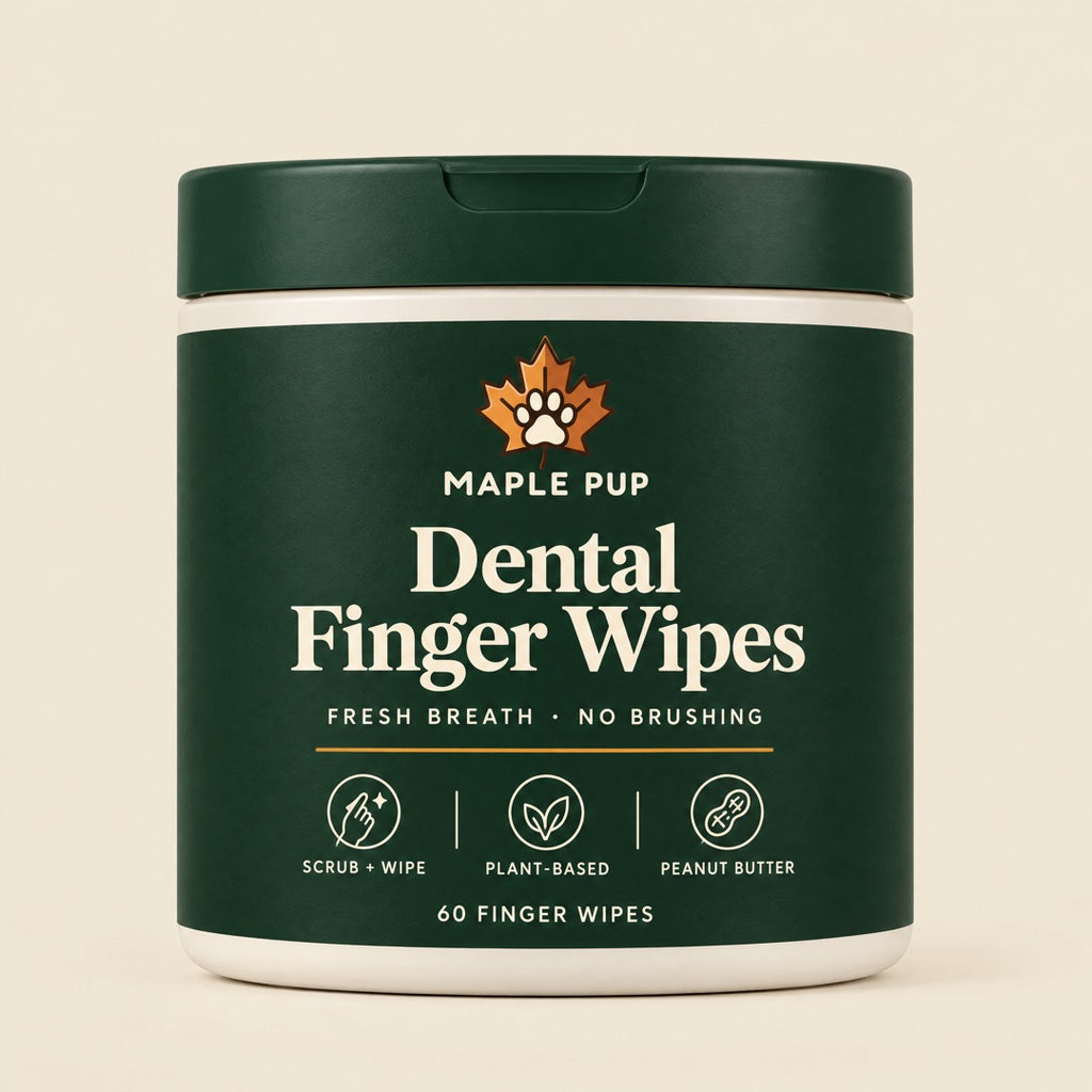 Maple Pup Dental Finger Wipes, 60 wipes
