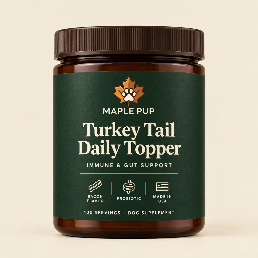 Maple Pup Turkey Tail Daily Topper jar
