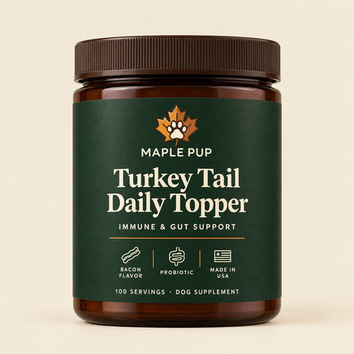 Maple Pup Turkey Tail Daily Topper jar